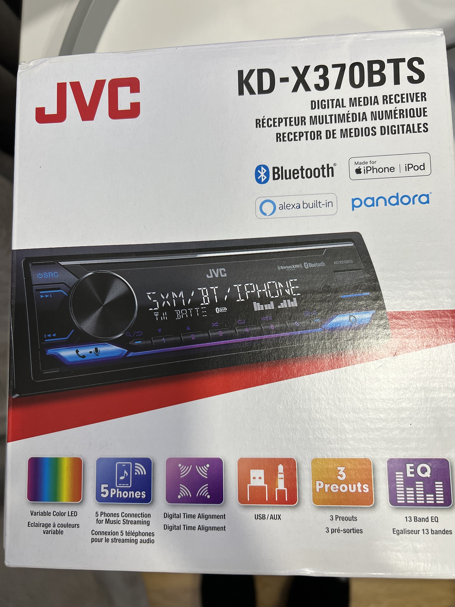 იყიდება JVC KDX370BTS მანქანის მაგნიტოფონი/ჰედ იუნიტი ყიდვაგაყიდვა